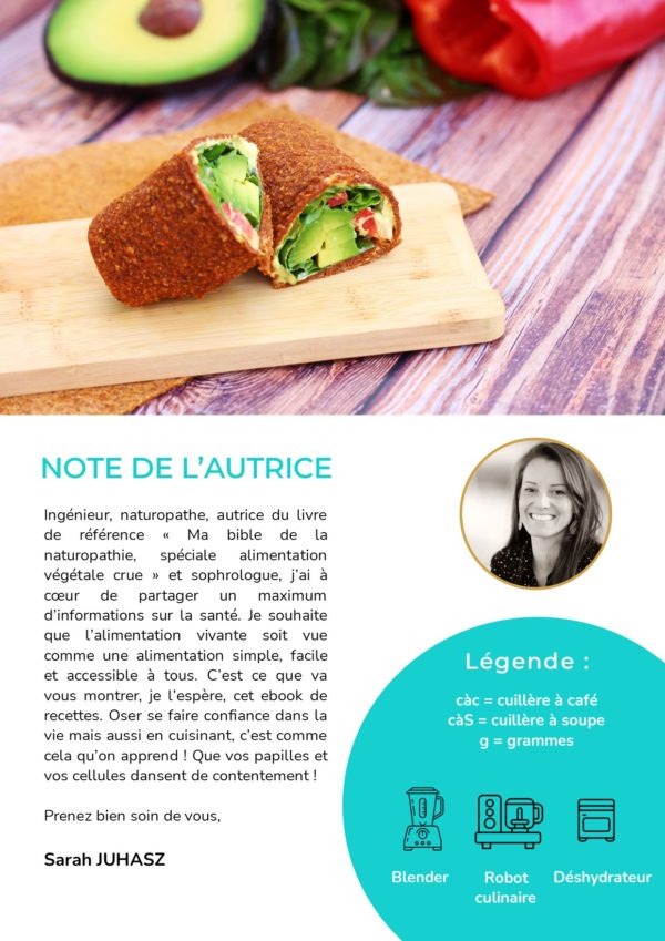 EBOOK RAW FOOD FACILE PAS CHERE 20210320 Note autrice JPEG